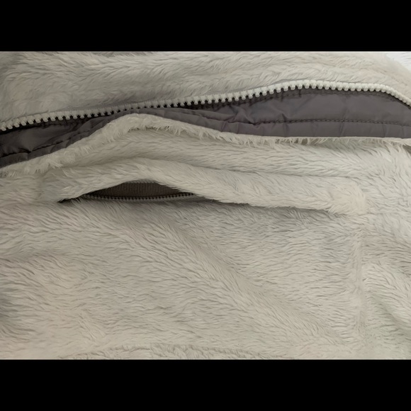North face women’s white and grey full zipper - Picture 3 of 6